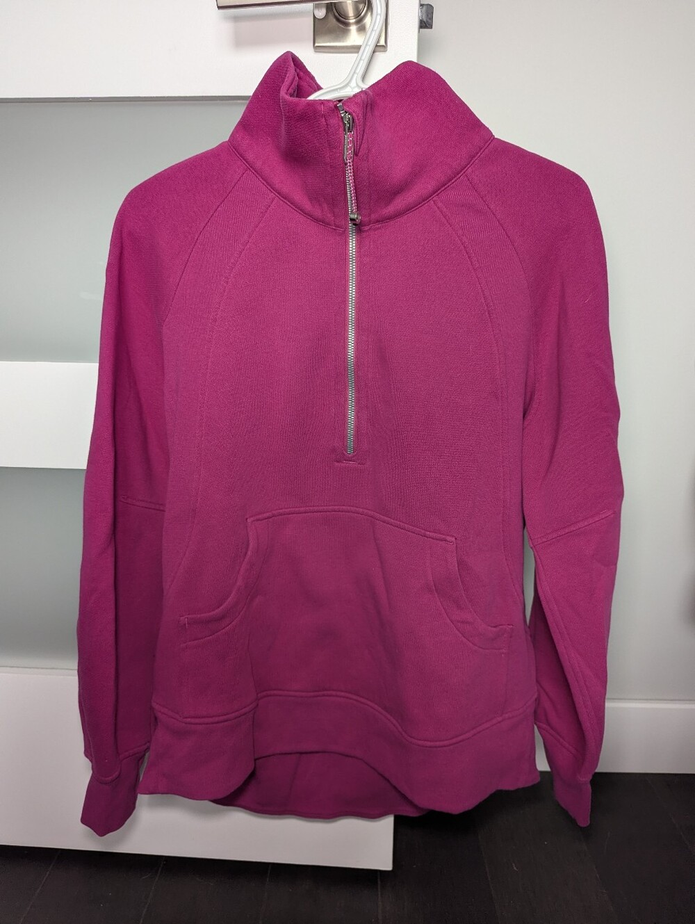 Ripened Raspberry Lululemon Oversized Scuba Half Neck Long